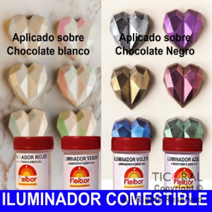 F.ILUMINADOR COMESTIBLE POLVO AZUL 3GR x 4